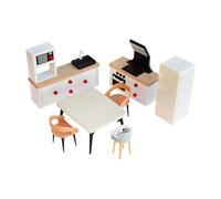 predolo Set di mobili per Case delle Bambole, Giocattoli in Miniatura, Hobby Artigianali, mobilio per scenografie, Giocattolo per Giochi di Ruolo, Decorazioni, Frigorifero Bianco