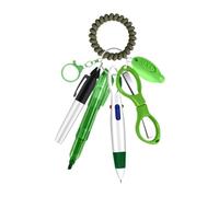 predolo Set di Penne Retrattili per Infermieri, Multicolore, Compatte E Portatili con Clip Portachiavi, Verde