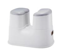 predolo Sgabello da bagno, sedia da doccia, portatile, antiscivolo, per sedersi nella doccia, per il bagno, bambini, adulti e anziani, Grigio