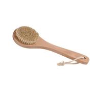 predolo Spazzola per il corpo, doccia, scrubber, 25 cm, manico in legno leggero, manico lungo, scrubber per la schiena per una pulizia profonda, spazzolatura
