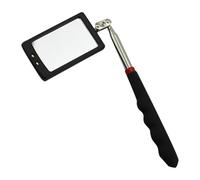 predolo Specchio di ispezione per auto con illuminazione a LED, manico telescopico flessibile antiscivolo, strumento di riparazione per auto industriali