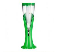 predolo Spillatore di Birra Colonna Erogatore Drink Torre Distributore Bevande Contenitore Bibite con Colonna Del Ghiaccio E Luce Led Adatto a Compleanni, Verde, Verde
