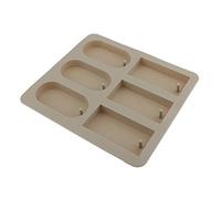 predolo Stampo in Silicone, Stampo per Vassoio di Cera Aromatica, Stampo per Sapone, Stampo per Fiori Secchi per Realizzare Candele Profumate per La Decorazio, Rettangolo Rottondo