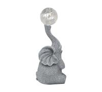 predolo Statua da Giardino con Luce Solare, Decorazione per Esterni, Scultura Decorativa da Prato a Forma di Che soffia Bolle, Statuetta di, Grigio
