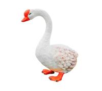 predolo Statua D'Oca, Scultura Animale, Decorazione da Giardino, Versatile, Bianca, educativa, per Patio, casa, scrivania, Giardino