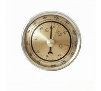 predolo Stazione Meteo Domestica Analogica Barometro Termometro Igrometro con Quadrante Stampato 70mm Simboli Meteo Lettura a Colpo d'Occhio Struttura in, 70MM Gold New