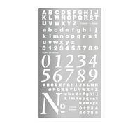 predolo Stencil per diario in metallo, forniture per diario, modello per stencil multiuso in acciaio inossidabile per planner, per quaderno, pirografia fai da, Style B
