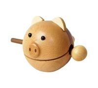 predolo Strumento a percussione buddista a forma di pesce di legno, strumento a percussione per la meditazione, tamburo di legno del tempio cinese, Porcellino
