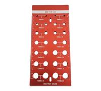 predolo Strumento di misura per il controllo delle filettature, metrico, ad alte prestazioni, classificazione professionale, rilevatore portatile delle