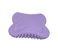 predolo Strumento per il viso Gua Sha in silicone, strumento per massaggio manuale antiscivolo multifunzione, spazzola per SPA per donne che viaggiano a casa, Viola