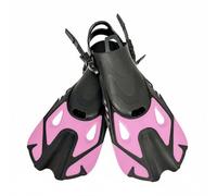 predolo Subacquee Snorkeling Nuoto Allenamento Pieghevoli E Compatte in PP TPE con Spinta Fluida E Sforzo Ridotto Tasca Morbida E Cinturino Regolabile Adatte, Rosa, L/XL
