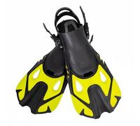 predolo Subacquee Snorkeling Nuoto Allenamento Pieghevoli E Compatte in PP TPE con Spinta Fluida E Sforzo Ridotto Tasca Morbida E Cinturino Regolabile Adatte, Giallo, S/M