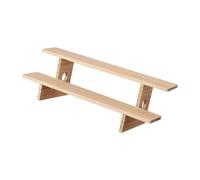 predolo Supporto Espositivo in Legno, Porta Spezie, Supporto per Cupcake Multiuso Resistente, Supporto a Più Livelli per Bottiglie, Barattoli, F, 55cmx20cmx17cm