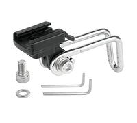 predolo Supporto per Faro Anteriore per Bicicletta con Forcella Centrale Girevole, Accessori Portatili, Clip per Manubrio, Supporto per Torcia per Bicicletta, B03B10