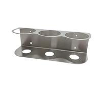 predolo Supporto per flacone spray, organizer da parete, facile da installare, versatile porta flacone spray per spazio di lavoro, 3 Fori