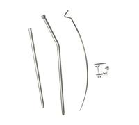 predolo Supporto per Lampada da Campeggio, Gancio per Lampada da Uomo e da Padre, Argento 2 Sezioni