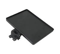 predolo Supporto per microfono, supporto per mensola portaoggetti con morsetto, tavolo con treppiede, spazio per riporre i cellulari, palco per live, 20 Cm X 14 Cm X 2 Cm