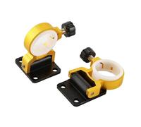 predolo Supporto per ombrellone da Pesca Pieghevole da 2 Pezzi, Supporto per ombrellone per Scatola da Pesca, Staffa Universale in Lega di Alluminio per, Giallo