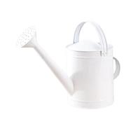 predolo Tanica per l'acqua da 4 Litri, in Ferro, a Prova di perdite, Resistente alla ruggine, per Fiori, Piante da Interno e da Esterno, Bianco
