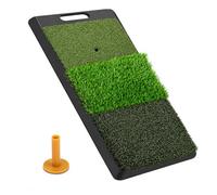 predolo Tappetino Allenamento Golf Tappeto Pratica Colpi Swing Putting Sezione Tee Base Gomma Antiscivolo con Manico Adatto per Esercizi Tecnici Casa Terrazza Campo Pratica