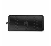 predolo Tappetino in Silicone Antiscivolo Resistente Al Calore Tappetino Scolapiatti da Bancone Asciugatura Rapida Vassoio di Drenaggio per Cucina, Bar, Black