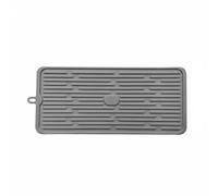 predolo Tappetino in Silicone Antiscivolo Resistente Al Calore Tappetino Scolapiatti da Bancone Asciugatura Rapida Vassoio di Drenaggio per Cucina, Bar, Gray