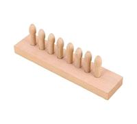 predolo Tavoletta Massaggio Piedi Accessorio Acupressione Dispositivo Benessere Legno Resistente Utile per Tutte Le Età Adatta a Ambiente Domestico L, Righe Singole