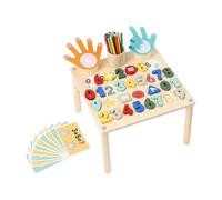 predolo Tavolo da gioco in legno per attività matematiche, giocattolo per lo sviluppo, tavolo da gioco per la scuola, bastoncini per contare, regali, Tabellone Dei Numeri