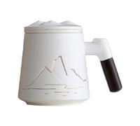 predolo Tazza da Ceramica, Perfetta per Latte e caffè, Utilizzabile in caffetteria, Bianco