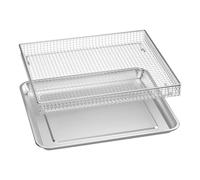 predolo Teglia e griglia per arrosti Griglia per arrosti Cestino per Patatine Fritte Teglia per friggere in Olio per cuocere Pesce Biscotti Carne