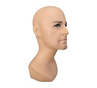predolo Testa di Manichino Maschile Calvo, Testa di Manikin a Testa Multifunzionale per Le Parrucche per Scarpe Da Scarico per La Collana, Gioielli Occhiali