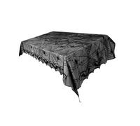 predolo Tovaglia di Halloween in Pizzo, Decorazione per La Tavola di Halloween, Tovaglia Rettangolare a Ragnatela per Cucina, Ristorante, Festival, Pipistrelli 122x244cm
