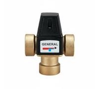 predolo Valvola Termostatica 35-60°C Regolazione Automatica Valvola Miscelatrice Termostatica Resistente Alla Corrosione Rubinetto Automatico Miscelatore, DN25-Filettatura Interna