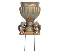 predolo Vaso da cimitero, vaso commemorativo con, versatile da esterno da interrare, decorazioni per tombe per prato, giardino e luogo di sepoltura