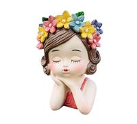 predolo Vaso per Fiori da Ragazza, Vaso per Fiori, Statua, Decorazioni, organizzatore, per Piante, centrotavola per scrivania, Ufficio, Esterno, casa, Cappotto Rosa