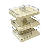 predolo Vassoio da portata diviso per pentola calda, piatto da portata per verdure, robusto, a tre strati, grande capacità, portaoggetti per la preparazione,