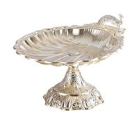 predolo Vassoio da portata per frutta, cibo, dessert, organizzatore, piatto multiuso, piatto da dessert, vassoio per snack, centrotavola, banchetto nuziale, Grande Argento