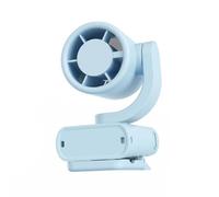 predolo Ventilatore a Clip Portatile Ventilatore da Tavolo Mini Ventilatore Ricaricabile Ventilatore USB con Pinza Stabile E Testa Orientabile in Plastica, Blu, 63 83 50mm