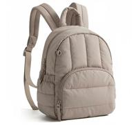 predolo Zaino Impermeabile Zaino Piccolo Zainetto Organizer Tasche Multiple Spallacci Imbottiti Tessuto Resistente Adatto Scuola Università Ufficio Uso Giornaliero, Cammello