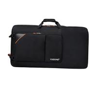predolo Zaino per DJ con ruote, antiurto, organizer con tracolla, borsa portaoggetti, custodia per mixer DJ per viaggi, esibizioni, prove, palco dal vivo, 73 Cm X 47 Cm X 12