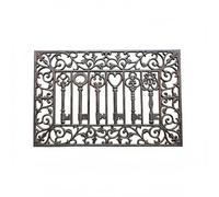predolo Zerbino Semicircolare in Ghisa Multiuso Zerbino Decorativo Vintage Resistente Alle Intemperie Tappeto da Gradini Semicircolare per, Giardino, Vintage, Antico