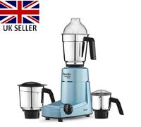 Preethi Mixer Grinder Retro Popolare 750 Watt Blu MG 266 con 3 Vasetti