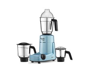 Preethi Popular Retro Blue MG 266 Mixer Smerigliatrice 750 Watt con 3 baratto...