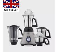 Preethi Steele Supreme MG 208 750 W Mixer Macina (4 Barattoli), Grigio