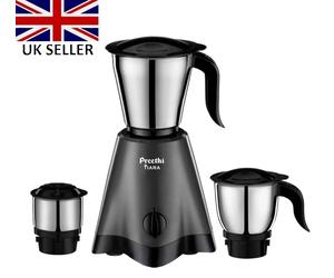 Preethi Tiara Mixer Grinder 500 W con 3 Contenitori in Acciaio Inox