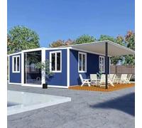 Prefabbricato pieghevole Tiny Home - Casa espandibile portatile con bagno, cucina e 1-3 camere da letto - Casa prefabbricata