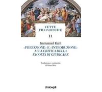 «Prefazione» e «Introduzione» alla critica della facoltà di giudicare