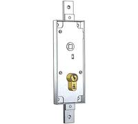 Prefer 6569.0810.0200 Serratura per Basculante/Garage Cilindro a Profilo Europeo Interasse, 60 mm