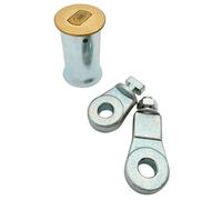 PREFER - Anelli Lucchettabili per Serranda - Completi di Pozzetto e Accessori di Fissaggio, Metallo Resistente - Ideali per l’uso con diversi modelli di lucchetti blindati