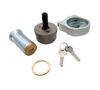 PREFER- Lucchetto A Campana In Acciaio Con Accessori Fornito con 2 Chiavi